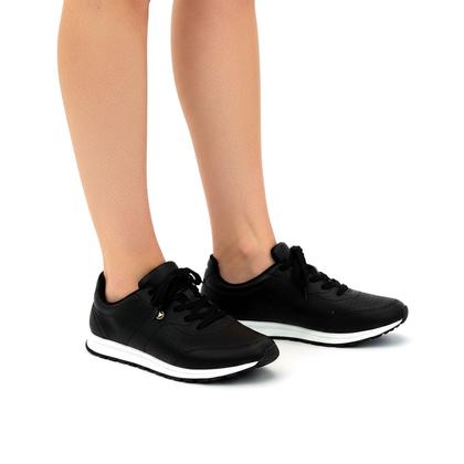 Imagem de Tênis Via Uno 701001 Cadarço Casual Chunky Flatform Jogging Feminino