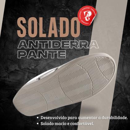 Imagem de Tenis Via Uno Fashion Prateado Casual Lançamento 