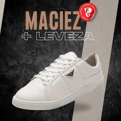 Imagem de Tenis Via Uno Fashion Prateado Casual Lançamento 