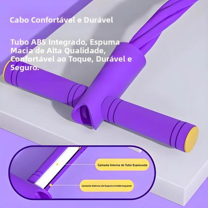 Imagem de Tensionador De Quatro Tubos, Faixa Elástica Multifuncional Para Fitness E Yoga, Auxiliar Para