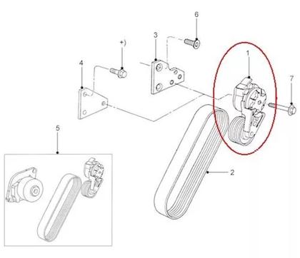 Imagem de Tensor Correia Ford F250/350/4000 Motor 4bt 3.9 C/ Ar Cond