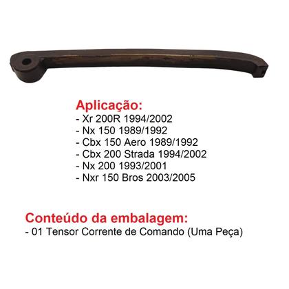 Imagem de Tensor Corrente Comando + Guia Tensor Nx 150/ Cbx 150 Aero