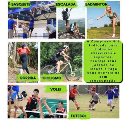 Imagem de Tensor Joelho Joelheira Proteção Articulada Unisex Elástica