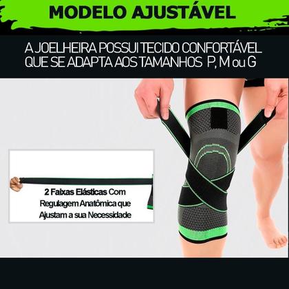 Imagem de Tensor Joelho Joelheira Proteção Articulada Unisex Elástica