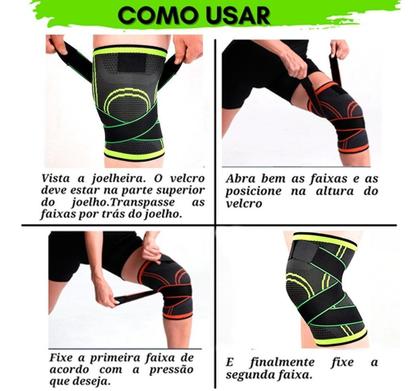 Imagem de Tensor Joelho Joelheira Proteção Articulada Unisex Elástica