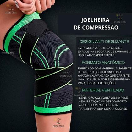 Imagem de Tensor Joelho Joelheira Proteção Articulada Unisex Elástica