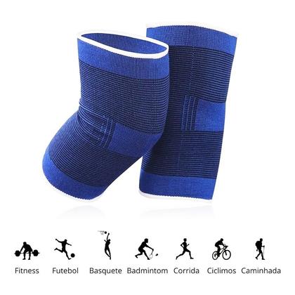 Imagem de Tensor Joelho Par Elástica Reforçado Academia