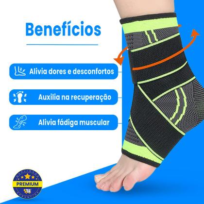 Imagem de Tensor Para Tornozelo Caneleira Elstatica Ortopedica 2 Un
