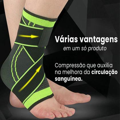 Imagem de Tensor Para Tornozelo Caneleira Elstatica Ortopedica 2 Un