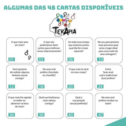 Imagem de Terapia jogo para casais de cartas
