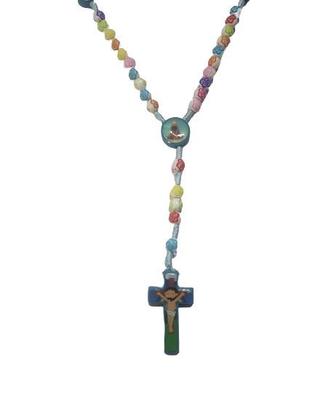 Imagem de Terço Católico Infantil Colorido Nossa Senhora Aparecida
