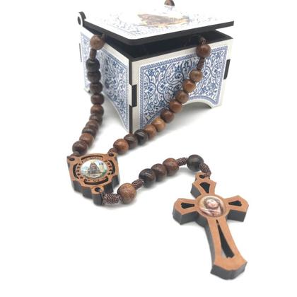 Imagem de Terço de Nossa Senhora Aparecida com Caixinha Estampada