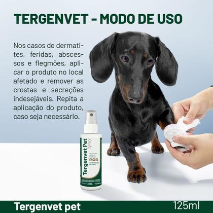 Imagem de Tergenvet Spray 125ml Limpeza Feridas Cães E Gatos - Vetnil