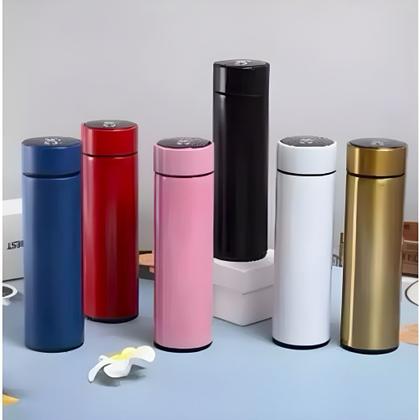 Imagem de Térmica Garrafa Sensor Temperatura Digital Inox Café Bebidas 500ml