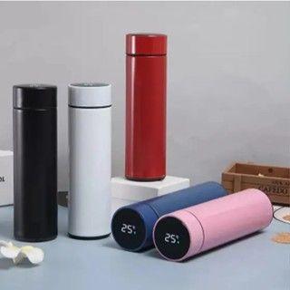 Imagem de Térmica Garrafa Sensor Temperatura Digital Inox Café Bebidas 500ml