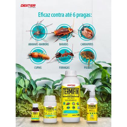 Imagem de TERMIFIN 200ml Para Barata, Aranha, Cupim, Pulga, Formigas