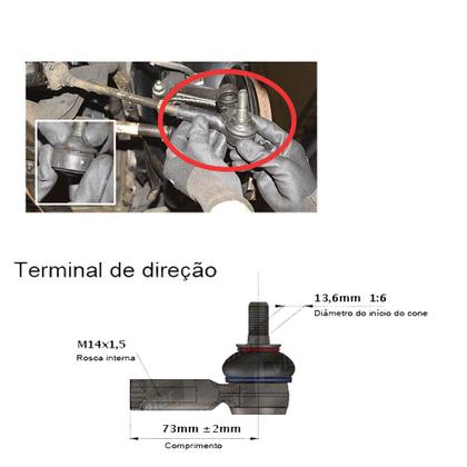 Imagem de Terminal de direção - cobalt/onix/spin/sonic - 010035st