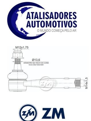Imagem de Terminal de direção (Elétrica) lado Direito Chevrolet Cobalt/Joy/Onix /Prisma/Spin Original-ZM 270.114.03