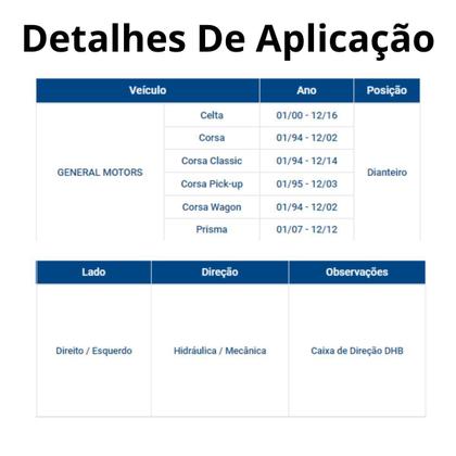 Imagem de Terminal De Direcao Gm Corsa Celta Corsa Pickup Wagon Prisma