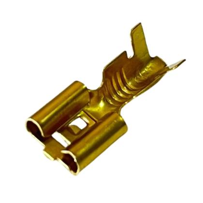 Imagem de Terminal Encaixe Fêmea Com Trava 6,3mm - Pacote C/ 100 Peças
