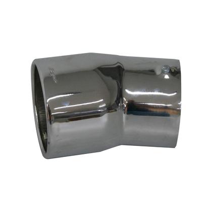 Imagem de Terminal Escapamento Curvo 470mm Cromado 4,5 Polegadas