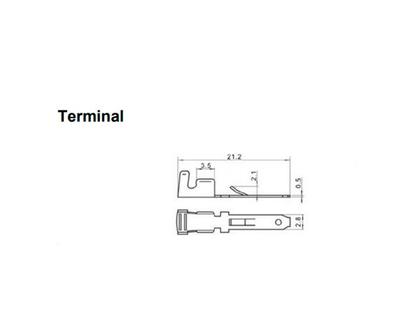Imagem de Terminal Faston Macho para Conector CKS - CKS-DJ611