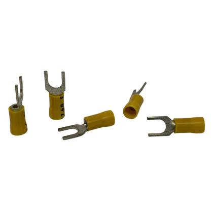 Imagem de Terminal Forquilha C/Isolante Amarelo M6 - 2,6 A 6Mm RF 6404 100 pçs