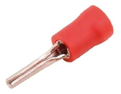 Imagem de Terminal Pino Agulha Pre Isolado 0,5 A 1,5mm Vermelho 200un