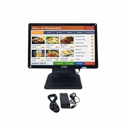 Imagem de Terminal POS AllInOne Dual Touchscreen 15.6 11.6 Intel J6412 8GB SSD 128GB Windows 11 Pro PDV Profissional