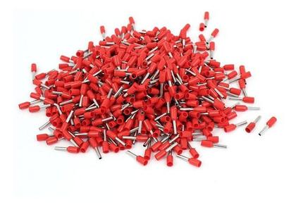Imagem de Terminal Tubular Ilhós Conector 1,0mm Pré Isolado - 500 Pçs
