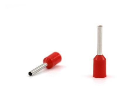 Imagem de Terminal Tubular Ilhós Conector 1,0mm Pré Isolado - 500 Pçs