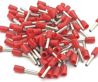 Imagem de Terminal Tubular Ilhós Conector 1,0mm Pré Isolado - 500 Pçs