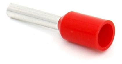 Imagem de Terminal Tubular Ilhós Conector 1,0mm Pré Isolado - 500 Pçs