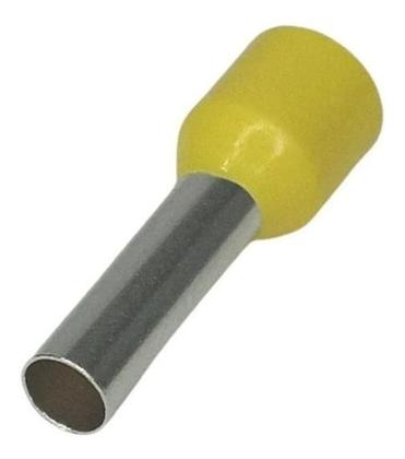 Imagem de Terminal Tubular Ilhós Conector 6Mm E6012 Pré Isolado 100Pçs