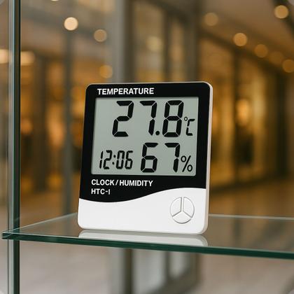 Imagem de Termo Higrômetro Digital para Quarto de Bebê e Sala