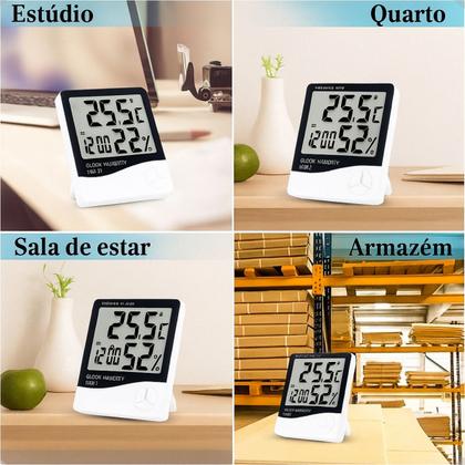 Imagem de Termo Higrômetro Digital para Quarto de Bebê e Sala
