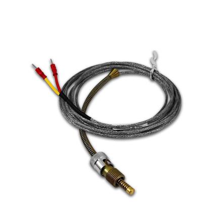 Imagem de Termoelemento Tipo K 0 à 800C Cabo 3 metros 2 Fios 6mm Cabeçote Sibratec