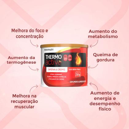 Imagem de Termogênico Thermo Active 250g Sabor Frutas Cítricas Maxinutri