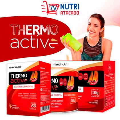 Imagem de Termogenico Thermoactive Lata 250G Frutas Cítricas Maxinutri