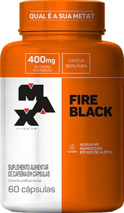 Imagem de Termogenico Ultimate Fire Black 60 caps cafeina Max Titanium