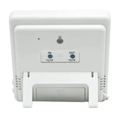 Imagem de Termohigrômetro C/ Relógio Sensor Interno E Externo