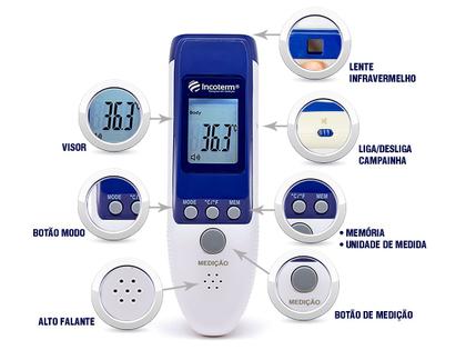 Imagem de Termômetro Clínico Infravermelho Veterinário Incoterm