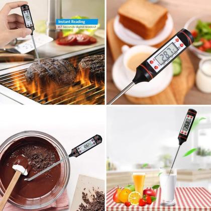 Imagem de Termômetro Culinário Digital -50C a 300C com Estojo e Tela LCD Modelo 33204