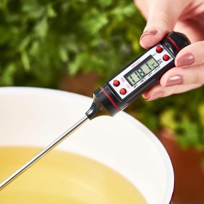 Imagem de Termômetro Culinário Digital Espeto De Alimento Cozinha - Só Qualidade
