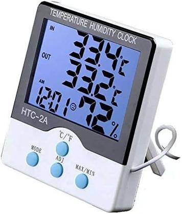 Imagem de Termômetro De Máxima E Mínima Digital Com Higrômetro Htc-2A  0 0 0