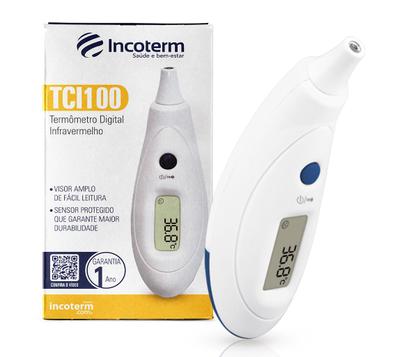Imagem de Termômetro Digital Auricular Infravermelho TCI100 Incoterm