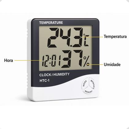 Imagem de Termômetro Digital com Higrômetro Interno de Qualidade
