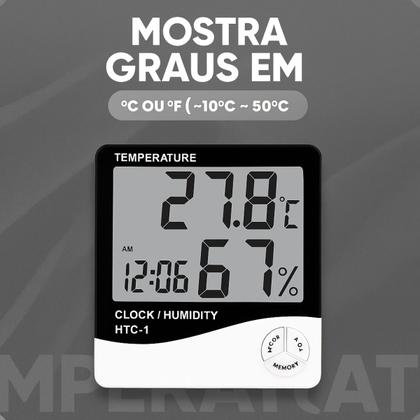 Imagem de Termômetro Digital com Higrômetro Interno de Qualidade