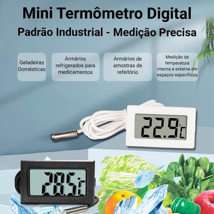 Imagem de Termômetro Digital Cozinha Geladeira Aquário Chocadeira