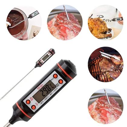 Imagem de Termômetro Digital Culinário Alimento Espeto 23 Cm Cozinha